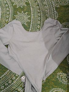 H&M Ribbed Long Sleeve bodysuit