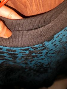 Blue &amp; Black Print Long Sleeve