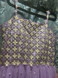 Elegant Purple Ethnic Gown