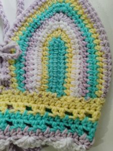 Crochet Rainbow Halter Top