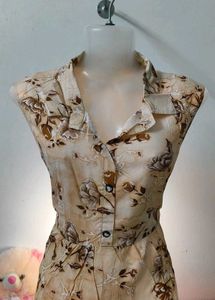 Floral Button-Down Kurta