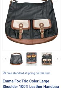 Emma Fox Leather Shoulder Bag