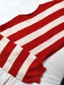 DROP PRICE SALE🎉 Red And White Cute Cardigan 🍒