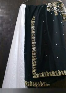 Elegant Embroidered Black Kurta set
