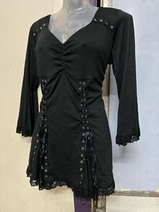Pintrest Corset Black Designer One Piece