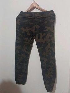 Camo Print Jogger Pants