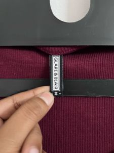 Burgundy Bodycon Mini Dress