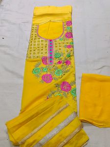 Bright Yellow Colour For Haldi Ceremony