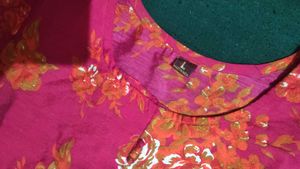 Myntra brand Floral Red Kurta Set