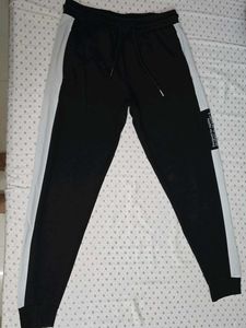 Black &amp; White Joggers