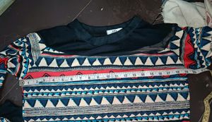 Korean Mesh Patchwork Top (Price Negotiable If Any