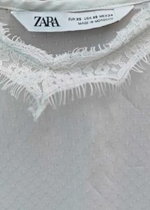 ZARA White Lace Cami Top