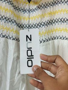 Zudio Cute White Sundress