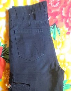 Black Cutout Wide Leg Jeans