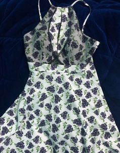 Purple Floral halter sundress