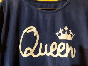 Casual Regular Sleeves Printed Women Blue Top