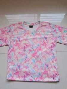 A Pink Multicolor Top