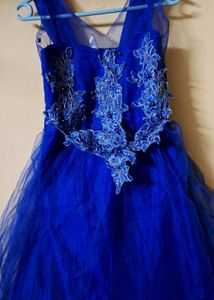 Royal Blue Beautiful Gown Full Lenght