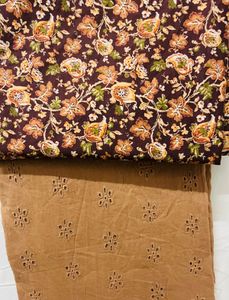 Floral Brown Fabric