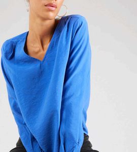 🛍️ Tissaia Basic Blue Top ⭐⭐⭐