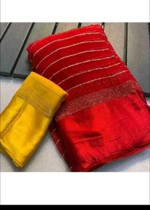 Viscose Red Color Saree....