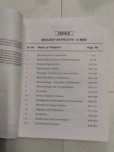 Grade 12 Biology NEET - Vedantu Practice Book