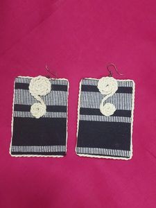 Boho Style Handmade Jewelry Set Earring N Neckpie