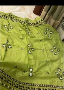 Teal &amp; Green Embroidered Kurta Set