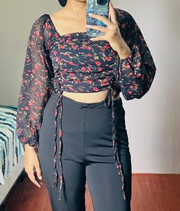 Flower Print Top