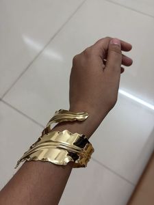 Gold Leaf Cuff Bracelet