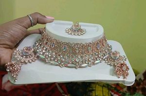 Rose Gold Indian Jewelry Set😍✨️