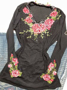 bedazzle y2k short kurti