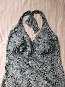Printed Backless Top