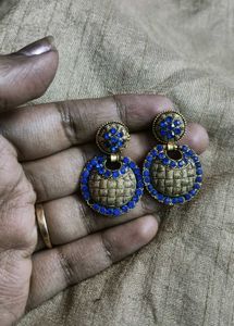 Stunning Blue Stone Earrings