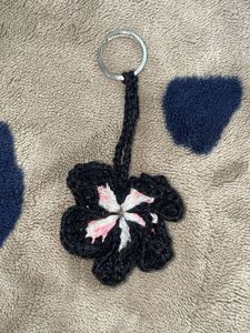 Crochet Flower Keychain