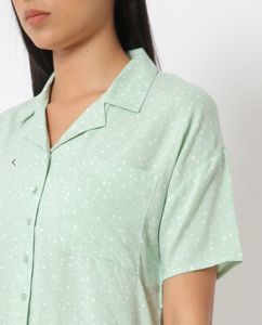 Oversized Crop Shirt