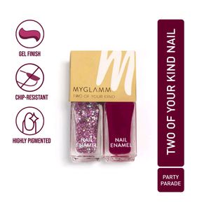 😱Myglamm Duo Nail Enamel💜