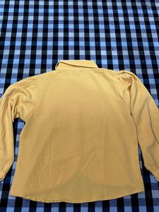 Vintage Mustard Yellow Blouse