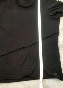 Branded Black Casual T-Shirt