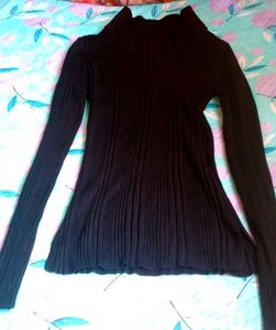 Ribbed Vest Shape Sweater
