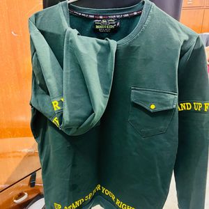 bottle green t-shirt