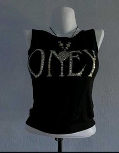 Y2K VINTAGE BLACK TOP