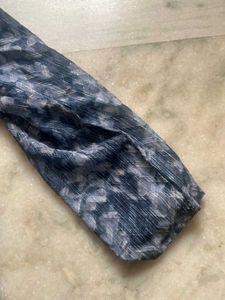 Floral Print Tie-Neck Blouse