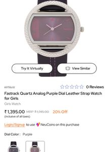 Fastrack Quartz Analog Purple Dial