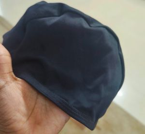 Combo Of Blue And Black Swim Cap