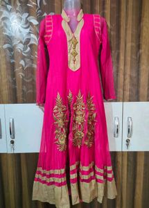 Pink Embroidered Kurta Set