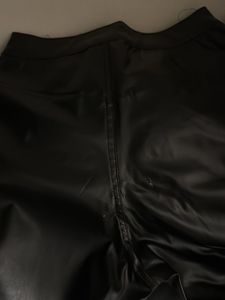 Hot Pink Faux Leather Pants