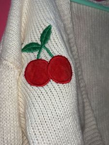 printesty Cute Cherry Cardigan