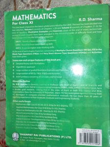 Rd Sharma (Vol-2)Class 11th.
