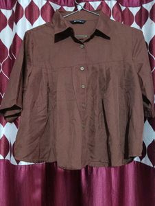 Brown And Green Top